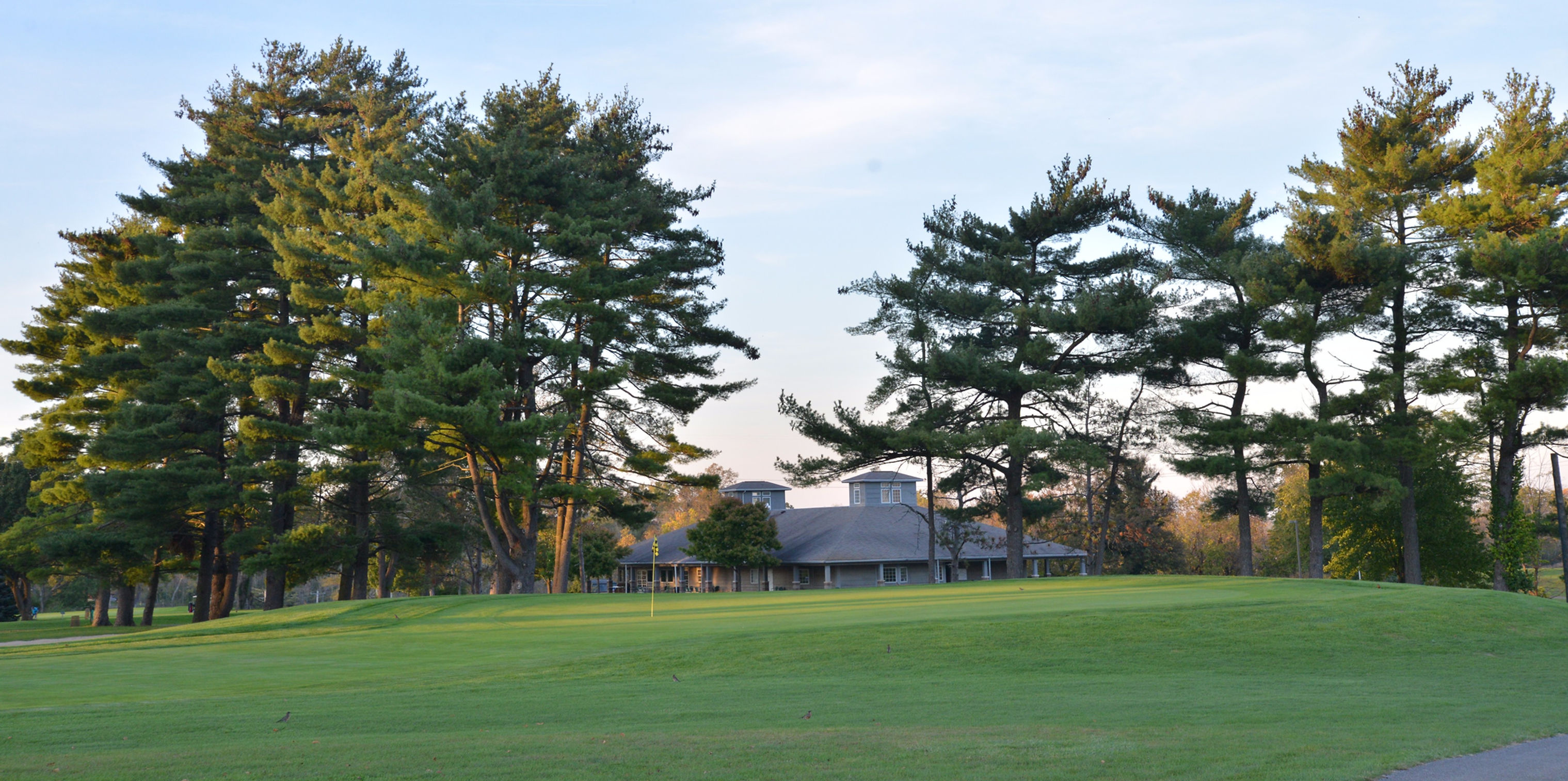 Clubhouse on golf course